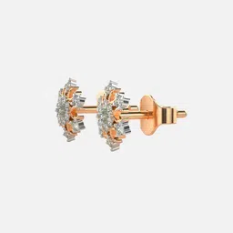 VALANOVA 14Kt Rose Gold 0.22 Carat Lab Grown Diamond Earrings image 3
