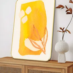 SAF White & Yellow Printed Wall Art image 4