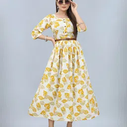 Moda Rapido Floral Print Crepe Fit & Flare Maxi Dress image 1