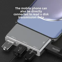 RuhZa Type-C 4-in-1 Expansion Dock USB Adapter image 4