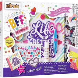 mirada Art & Craft,BFF Scrapbook, Ideal Gift for Boys & Girls, 6+ (MAC2010)-picture-13