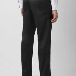 Van Heusen Men Mid-Rise Pleated Regular Fit Formal Trousers image 3