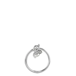 VALANOVA Women 14K White Gold & Lab Grown Diamond Nosepin 0.15gm-image-29