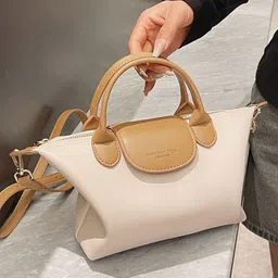 KPOP Women Solid Structured Handheld Bag-image-50