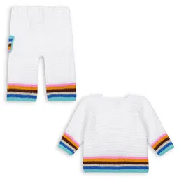 tmcretion Kids Striped Round Neck Sweater With Trouser image 4