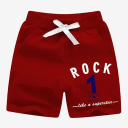 Minicult Boys Pack Of 2 Typography Printed Cotton Shorts image 5