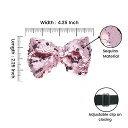 The Tie Hub Men Woven Design Sequin Butterfly Bowtie image 4