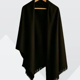 eFashion Poly Wool Solid Men Shawl image 1