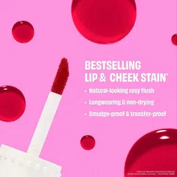 smoliv Bene Tint Lip and Cheek Stain,Tined Finish Blusher and Liquid Lipstick F57 image 3