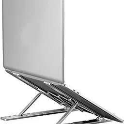 SSCOMPUTER 9 Aluminium Desk Stand Laptop Stand with Adjustable Height Compatible with Universal Laptops image 2