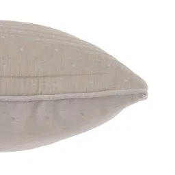 maspar Beige Cotton Solid 18x18 inches Square Cushion Cover image 4