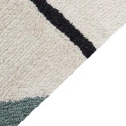 thegasbh Geometric Cotton 6 Ft X 4 Ft Hand Tufted Dhurrie image 4