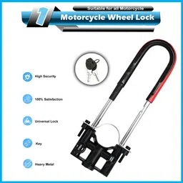 weyride Bike Front Shocker Wheel Lock Wheel Lock Safety Wheel Lock for Motorcycle Bicycle Bike Motorcycle Way_a7 Wheel Lock image 1