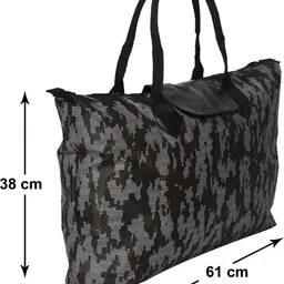 kuber industries Shopping Bag With Inside Zipper Pocket And Man & Woman Grocery Bag image 3