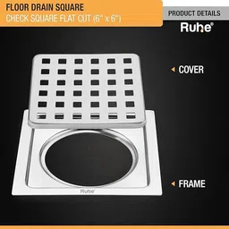 ruhe Floor Stainless Steel Push Down Strainer image 4