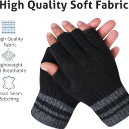 desoria Solid Winter Men Gloves image 3