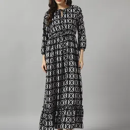 femvy Printed Crepe Stitched Anarkali Gown-picture-19