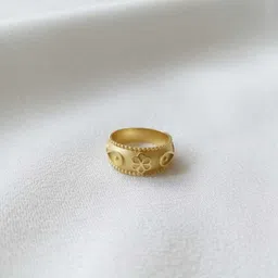 poonam fashion Badam Gold Ring For Women Alloy Gold Plated Ring-picture-14