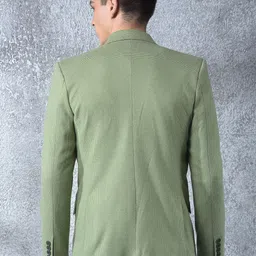canary london Men Solid Single Breasted Casual Blazer image 4