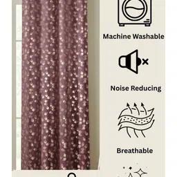 GEET CREATIONS Brown & Beige Floral Door Curtain image 5