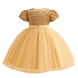 StyleCast x Revolte Embellished Puff Sleeve Balloon Dress-picture-11