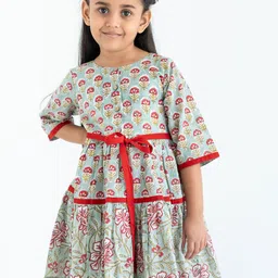 Soleilclo Ethnic Motifs Print Fit & Flare Dress-picture-23