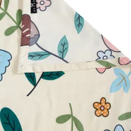 Arrabi Cream-Coloured & Pink Floral Printed 8-Seater Table Cover image 5