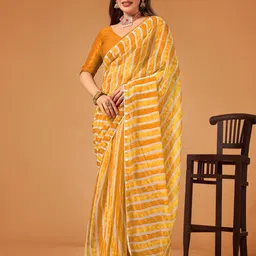 Flip The Style Leheriya Printed Pure Georgette Ready to Wear Leheriya Saree-picture-46