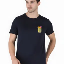 SZN Men Printed Raw Edge T-shirt-picture-12