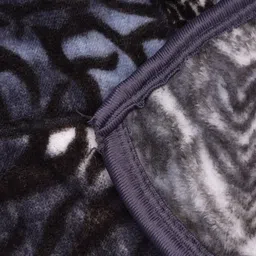 Myntra Elegant Homes Black & Grey Mink Mild Winter 350 GSM Blanket image 2