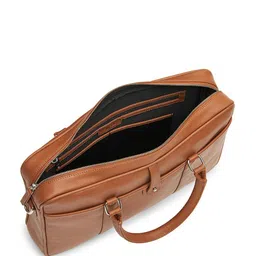 Velpaso Unisex Textured Two Handles Laptop Bag image 3