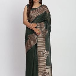 Mitera Zari Linen Blend Saree-picture-36