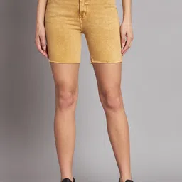 The Roadster Lifestyle Co. Women Mid Rise Skinny Fit Denim Shorts-picture-26
