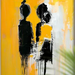 SAF Yellow Canvas Other Wall Paintings image 2