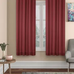 Myntra Elegant Homes Maroon 2 Pieces Window Curtains 1.52 m x 1.30 m-image-25