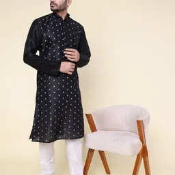W & G Men Polka Dot Kurta image 4