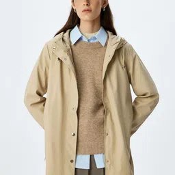 Koton Women Striped Longline Tailored Jacket image 1