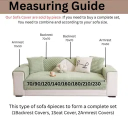 HOMETHREADS Green Embroidered Sofa Cover image 3