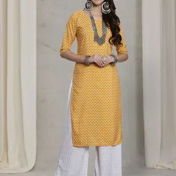 7Threads Women Pack Of 6Ethnic Motifs Printed Straight Crepe Kurta image 5
