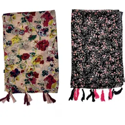 POSHAMPAA be desi Women Pack of 2 Printed Scarf image 5