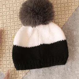 Woonie Kids Pack Of 2 Colourblocked Beanie Caps image 3