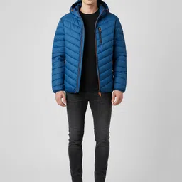 Mast & Harbour Men Polyester Puffer Jacket with Patchwork-picture-29