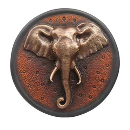 Ashnam Brown Elephant Head Figurine Showpiece-picture-11