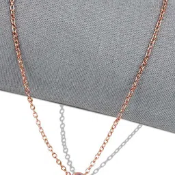 Uniqon Rose Gold-Plated Circular Evil Eye Nazariya Locket Pendants with Chains-image-81