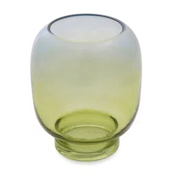 Pure Home and Living Blue & Green Glass Flower Vase image 3