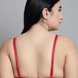 MAKCLAN Floral Bra Medium Coverage Underwired Lightly Padded image 2