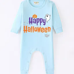 BLUSHES Kids Halloween Printed Pure Cotton Round Neck Rompers-image-12