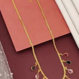 Anouk Women Sophisticated Gold-Plated Artificial Stones and Beads Chain-picture-33