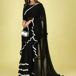 F FASHION Ruffles Saree-picture-40