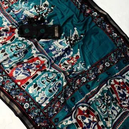 RegalDrapes Ethnic Motifs Printed Saree With Unstitched Blouse Piece-picture-10